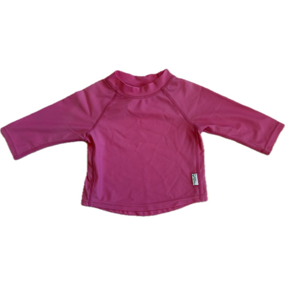 Green sprouts Pink baby girls rash guard Swim Shirt 6 months. Washed, never used